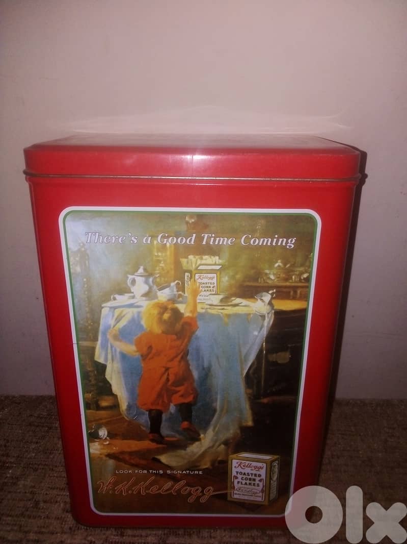 Vintage Kellogg's collectible tin box 2