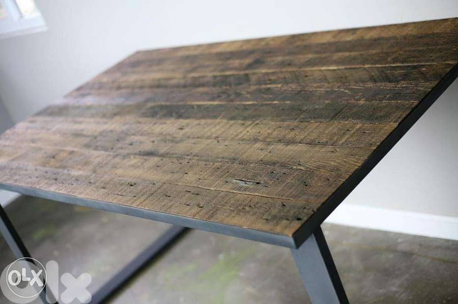 [ Contemporary industrial steel - Dining Table Desk ] 1
