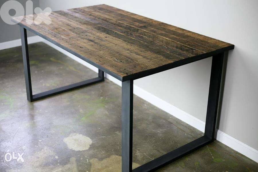 [ Contemporary industrial steel - Dining Table Desk ] 2