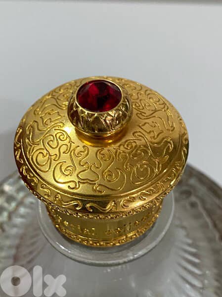 antique cristal bottle 24 carat guilded 2