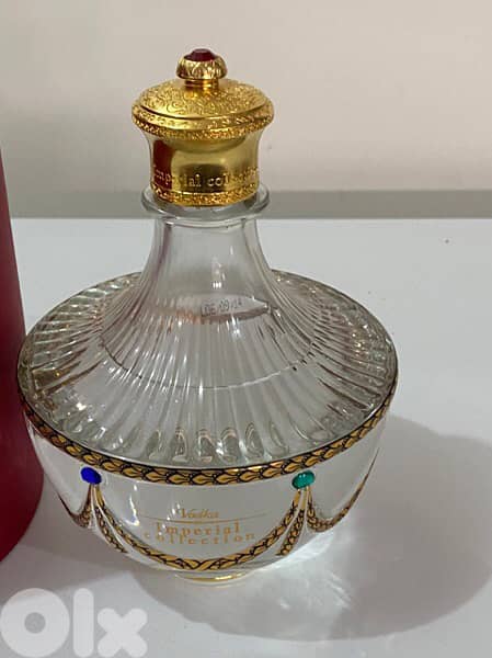 antique cristal bottle 24 carat guilded 3