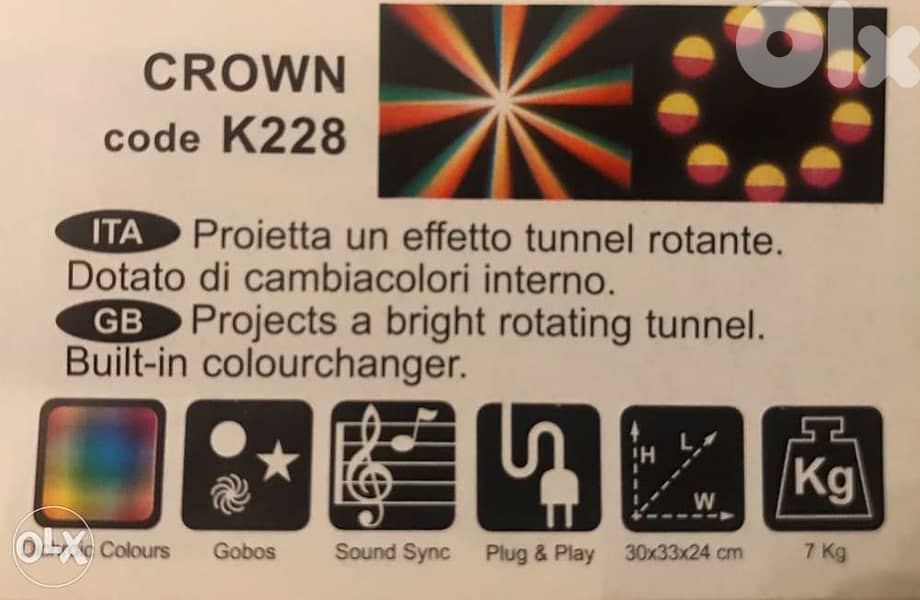 colour Light projector effects PSL Italy 2