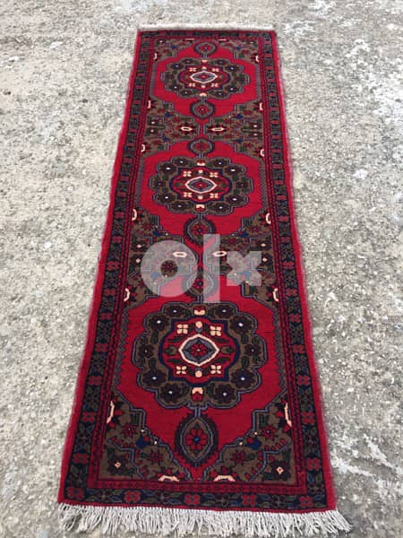 سجادة عجمية. شغل يدوي صوف 215/65. persian carpet. Tapis. Hand made 5