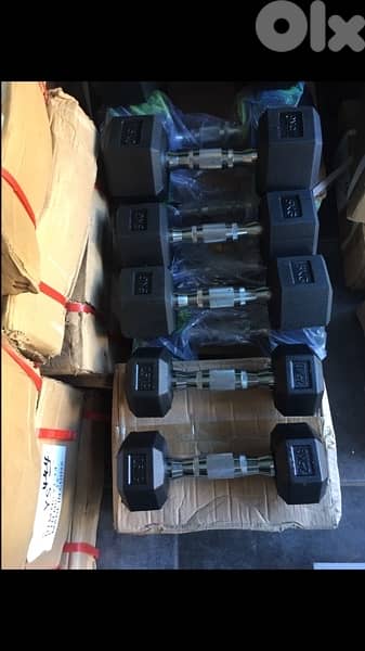 dumbells hexagon new best quality we have also all sports equipment 1