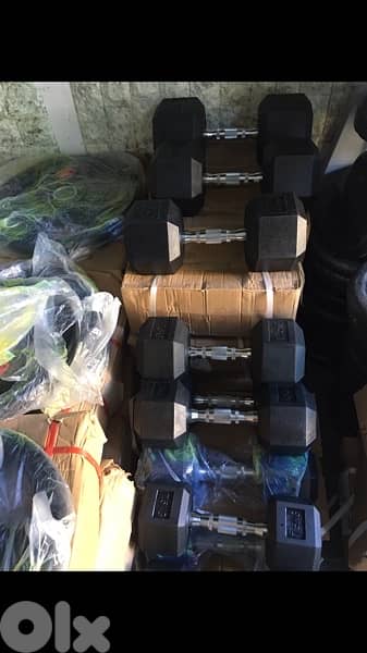 dumbells hexagon new best quality we have also all sports equipment 2