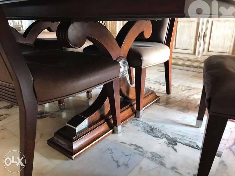 dining room table and 8 seats 2