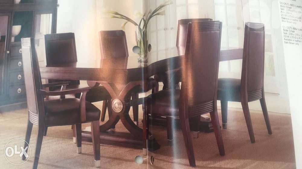 dining room table and 8 seats 4