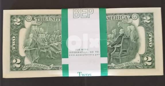 bundle two dollars uncirculated