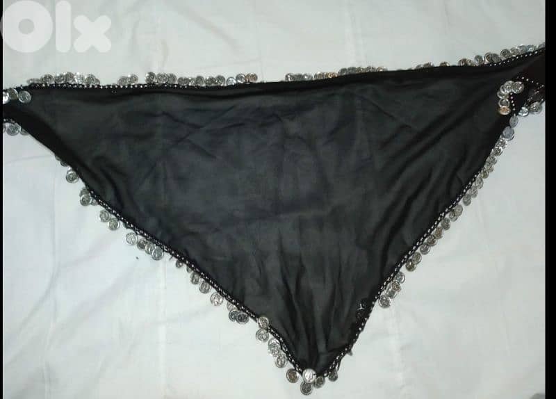 vintage coin scarf triangle shape 50*115cm 3