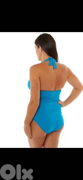 swimsuit one piece halter neck xL to 4xL. only blue 2