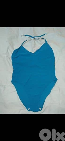 swimsuit one piece halter neck xL to 4xL. only blue 3