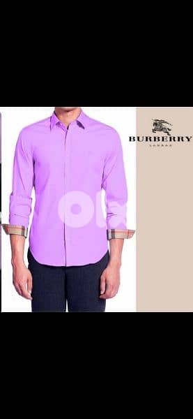Burberry shirt carro zghir bas lon move size m l xl xxl fi bag gift 4