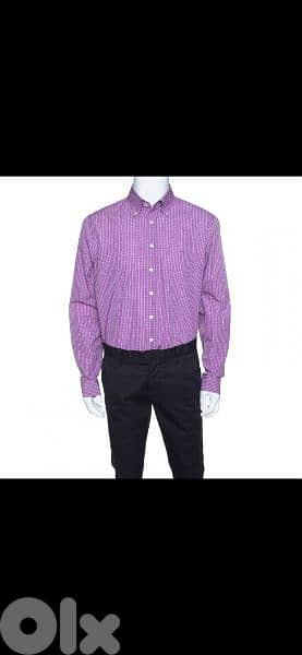 Burberry shirt carro zghir bas lon move size m l xl xxl fi bag gift 5