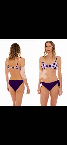 swimsuit purpke with check m l xl xxl 3
