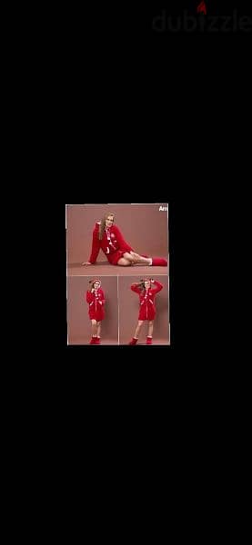 lingerie robe maftou7 b sa7ab ma3 pantoufle s to xxxL. bas ahmar terke 0