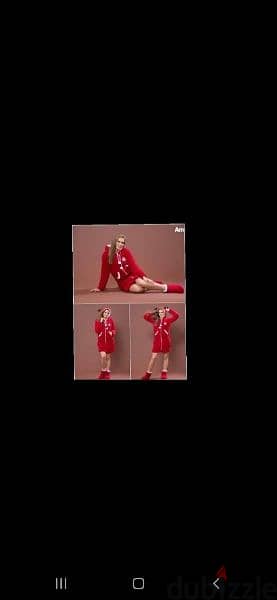 lingerie robe maftou7 b sa7ab ma3 pantoufle s to xxxL. bas ahmar terke 3