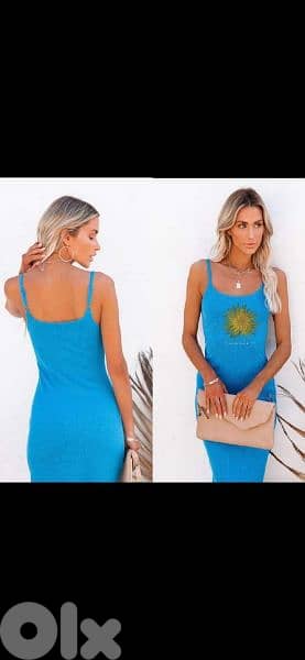 dress blue only full lycra sizes s to xxL 0