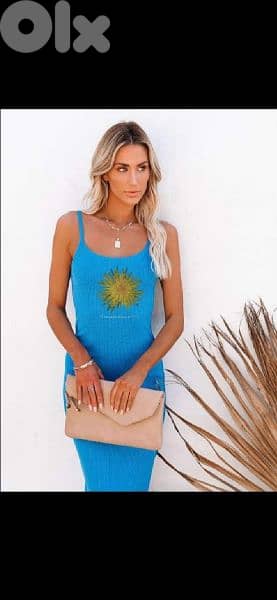 dress blue only full lycra sizes s to xxL 1