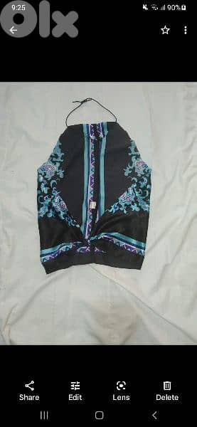 top satin silk halter top backless s to xL 3