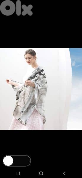 scarf grey white black linen 70*17cm 1=7$ or 3= 15$ 3