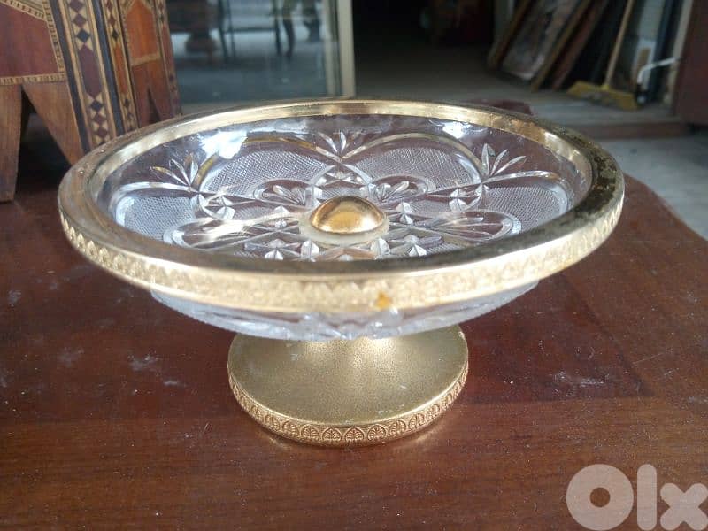 صحن كريستال مميز صغير 1