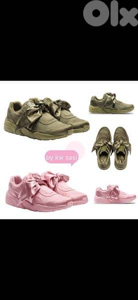 shoes puma fenty pink / green size 38.39. 40 original bag available 0