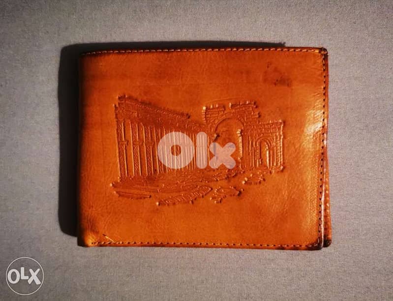 Genuine leather vintage wallet 0