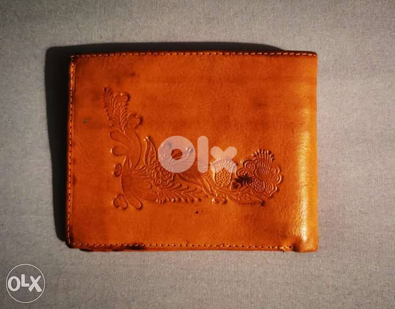 Genuine leather vintage wallet 1
