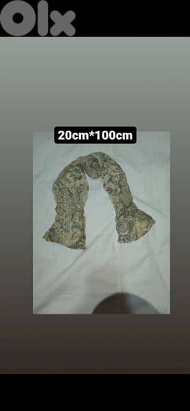 scarf chiffon sizes are on photos  1=7$ or 3=15$ 2