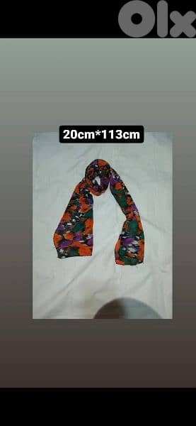 scarf chiffon sizes are on photos  1=7$ or 3=15$ 4
