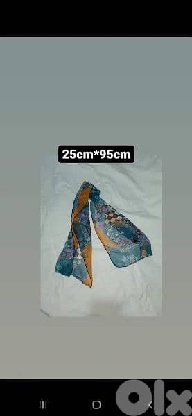 scarf chiffon sizes are on photos  1=7$ or 3=15$ 7