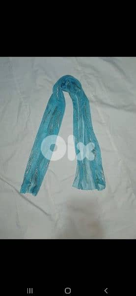 scarf blue with silver scarf  1=5$ or 3=13$ 2