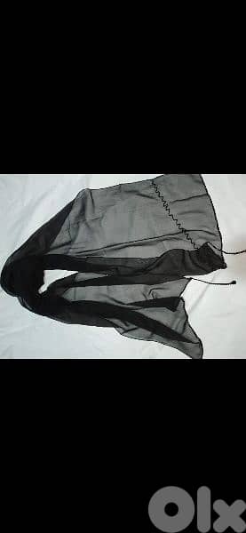 black mousline scarf fi seda 50cm* 170cm. w fi ma3 kharaz 45*200cm 11