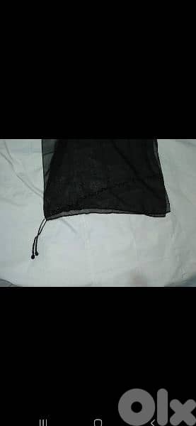 black mousline scarf fi seda 50cm* 170cm. w fi ma3 kharaz 45*200cm 14