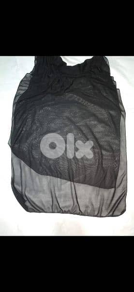 black mousline scarf fi seda 50cm* 170cm. w fi ma3 kharaz 45*200cm 15