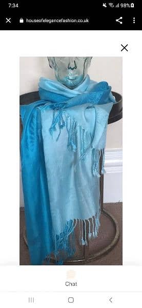 scarf blue ombre scarf  65*175cm  1=7$ or 3=15$ 1