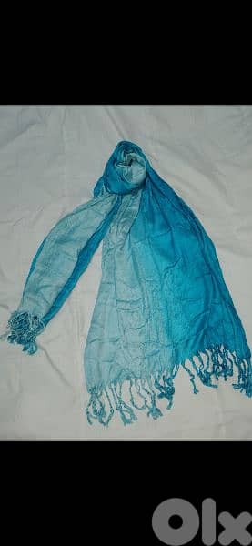 scarf blue ombre scarf  65*175cm  1=7$ or 3=15$ 3
