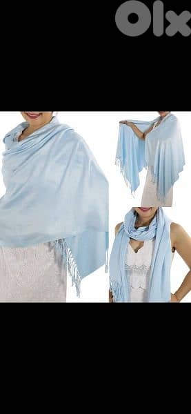 scarf light blue scarf tassel 60*150cm1=7$ or 3= 15$ 0