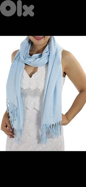 scarf light blue scarf tassel 60*150cm1=7$ or 3= 15$ 2