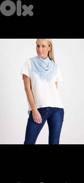 sea blue foulard 55*155cm  1=7$ or 3= 15$ 2
