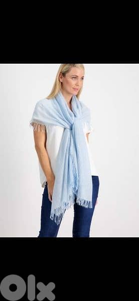 sea blue foulard 55*155cm  1=7$ or 3= 15$ 3