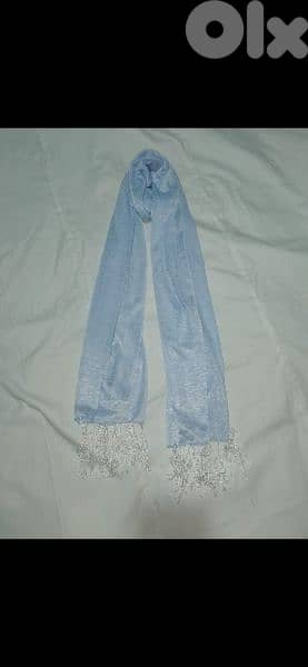 sea blue foulard 55*155cm  1=7$ or 3= 15$ 5