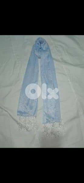 sea blue foulard 55*155cm  1=7$ or 3= 15$ 6