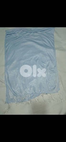 sea blue foulard 55*155cm  1=7$ or 3= 15$ 7