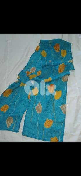 scarf blue with yellow scarf 30*210cm 3