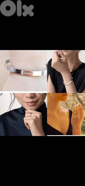 bracelet & 2 rings copy Cartier 0