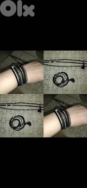 bracelet multilayers bracelets black magnetic buckle 0