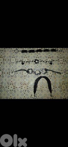 bracelet all black bracelets  1=7$ or 3=15$ 9