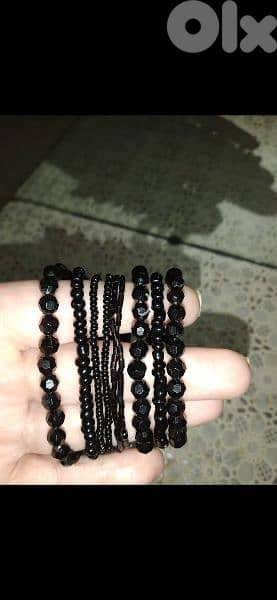 bracelet all black bracelets  1=7$ or 3=15$ 15
