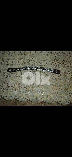 bracelet stass and black braided bracelet 3